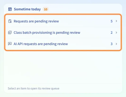 Clear the reviews in "Sometime today"