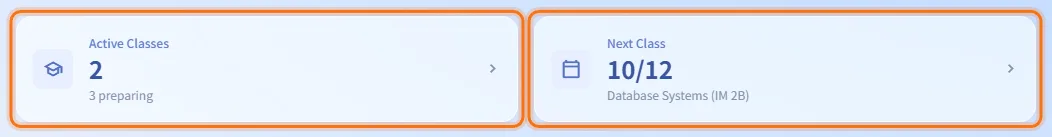 Read the summary cards